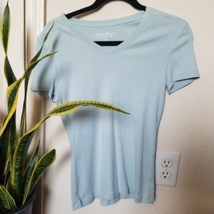 Eddie Bauer Blue Short Sleeve Top